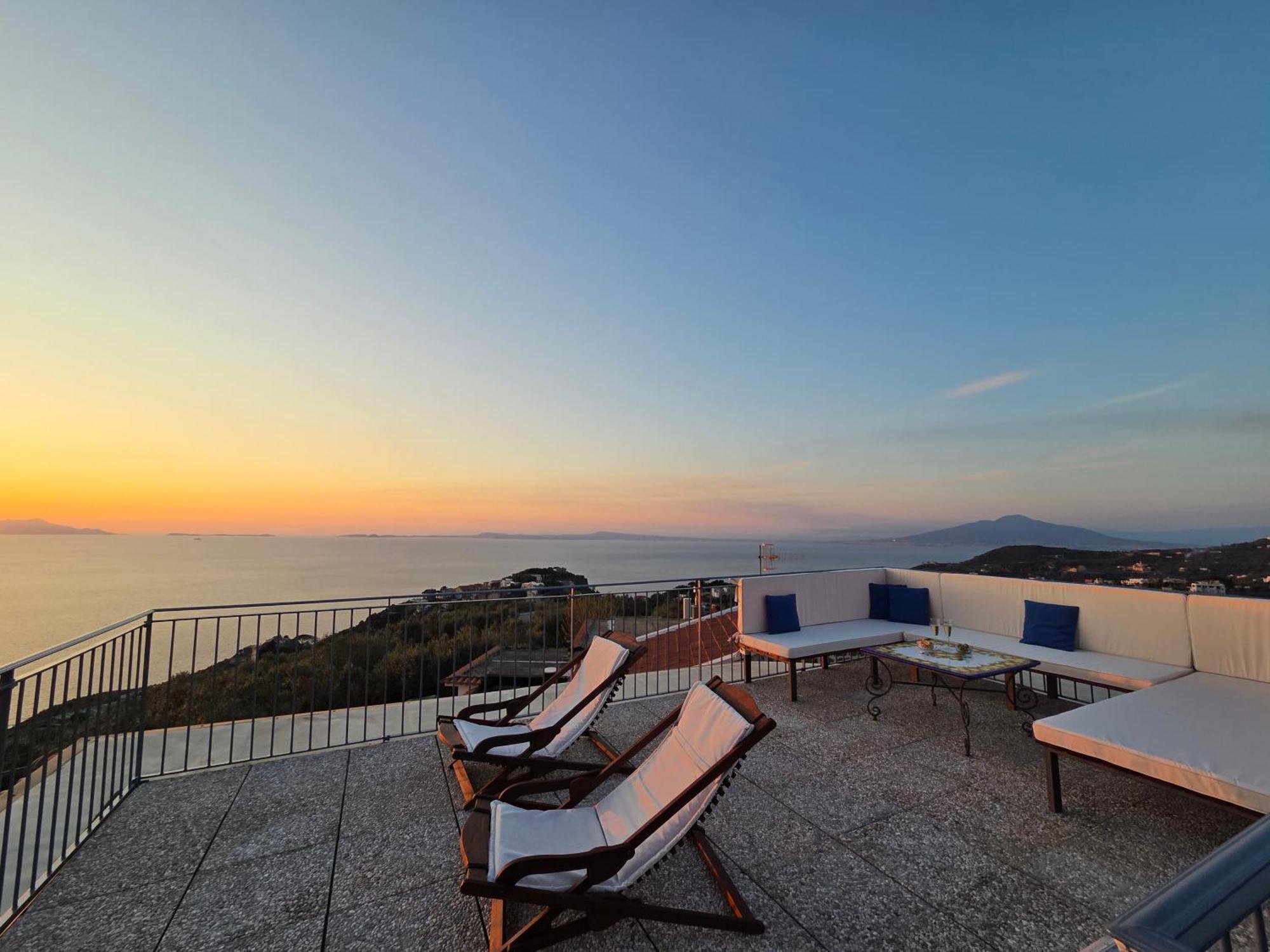 Sun & Relax, Relaxing Location With Seaview Villa Massa Lubrense Eksteriør billede